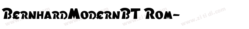 BernhardModernBT Rom字体转换
